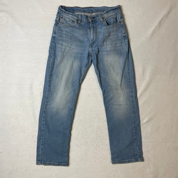 Levi Strauss & Co 514 Regular Fit Jeans Mens Size 32x30 Light Wash Denim - Picture 2 of 5